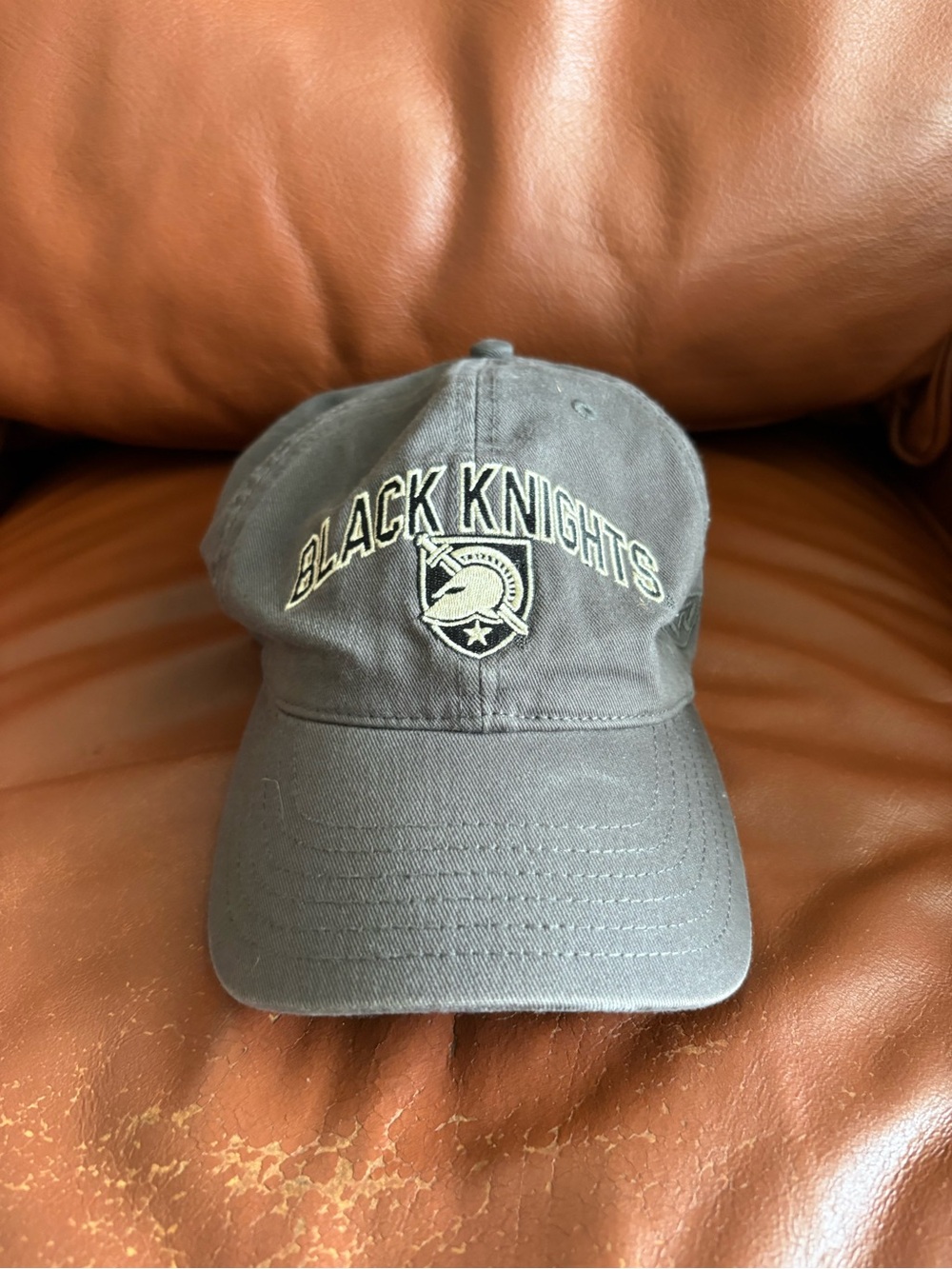 Army Black Knights Embroidered Logo Baseball Cap - Charcoal